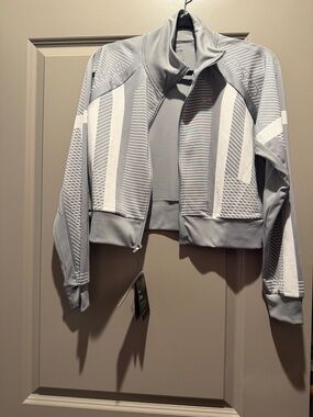 Nike Pro Light Gray Athletic Jacket -